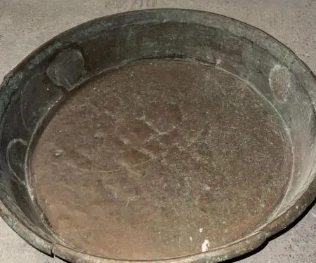 Shitet legen/tepsi bakri antik