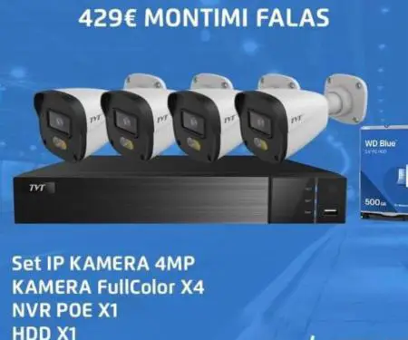 Kamera Sigurie CCTV - instalime profesionale; facebook: Ek Security, instagram: ek.security