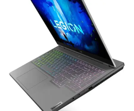 Lenovo Legion 5 Gen 7 AMD Laptop, 15.6" FHD IPS Narrow Bezel, Ryzen 5 6600H $550