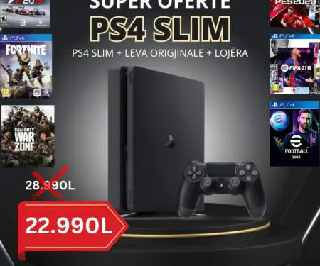 PS4 SLIM + Leva Origjinale