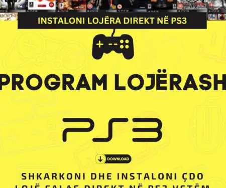 Instaloni çdo lojë PS3 falas